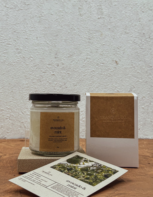 Avocado & Mint Soy Candle