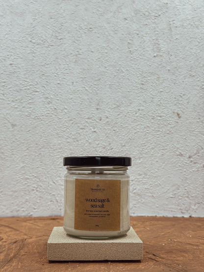 Wood Sage + Sea Salt Soy Candle (Pre-order)