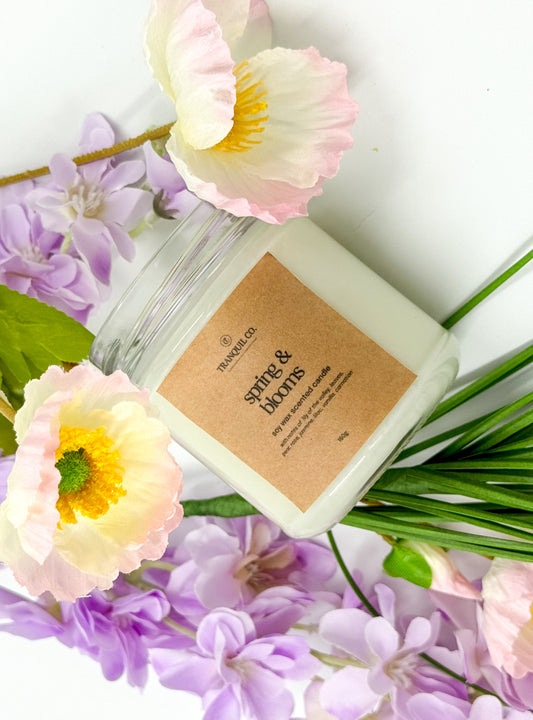 Spring & Blooms – Floral Scented Soy Candle
