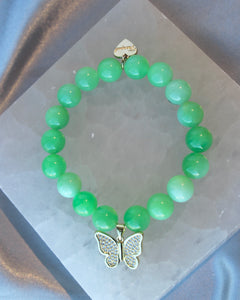 Nephrite Jade Butterfly Bracelet